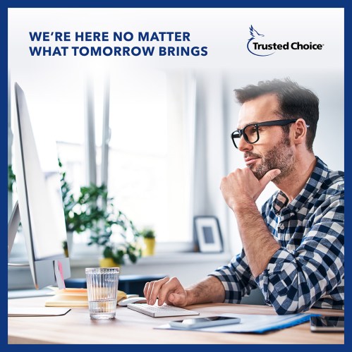 Man looking at computer