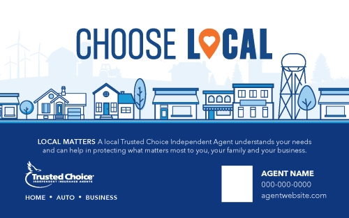 Rural Illustration Choose Local logo