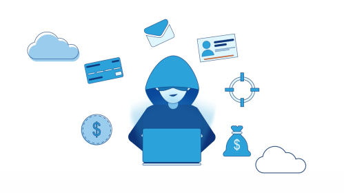 Illustration of a hacker