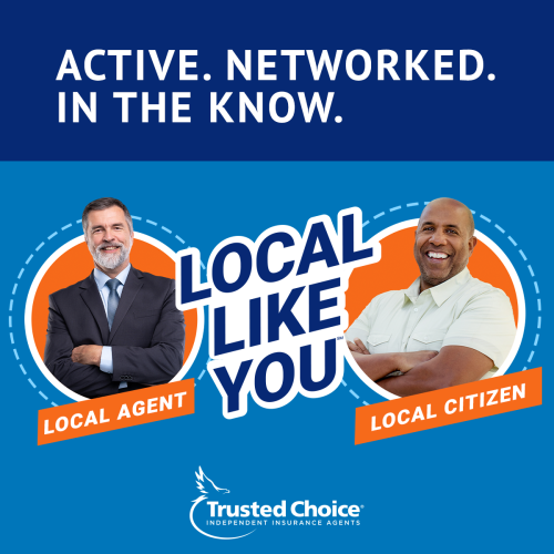 Photo of local agent and local citizen