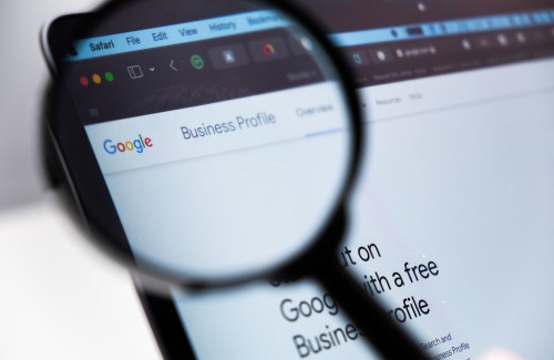 Google Business Profile stock image