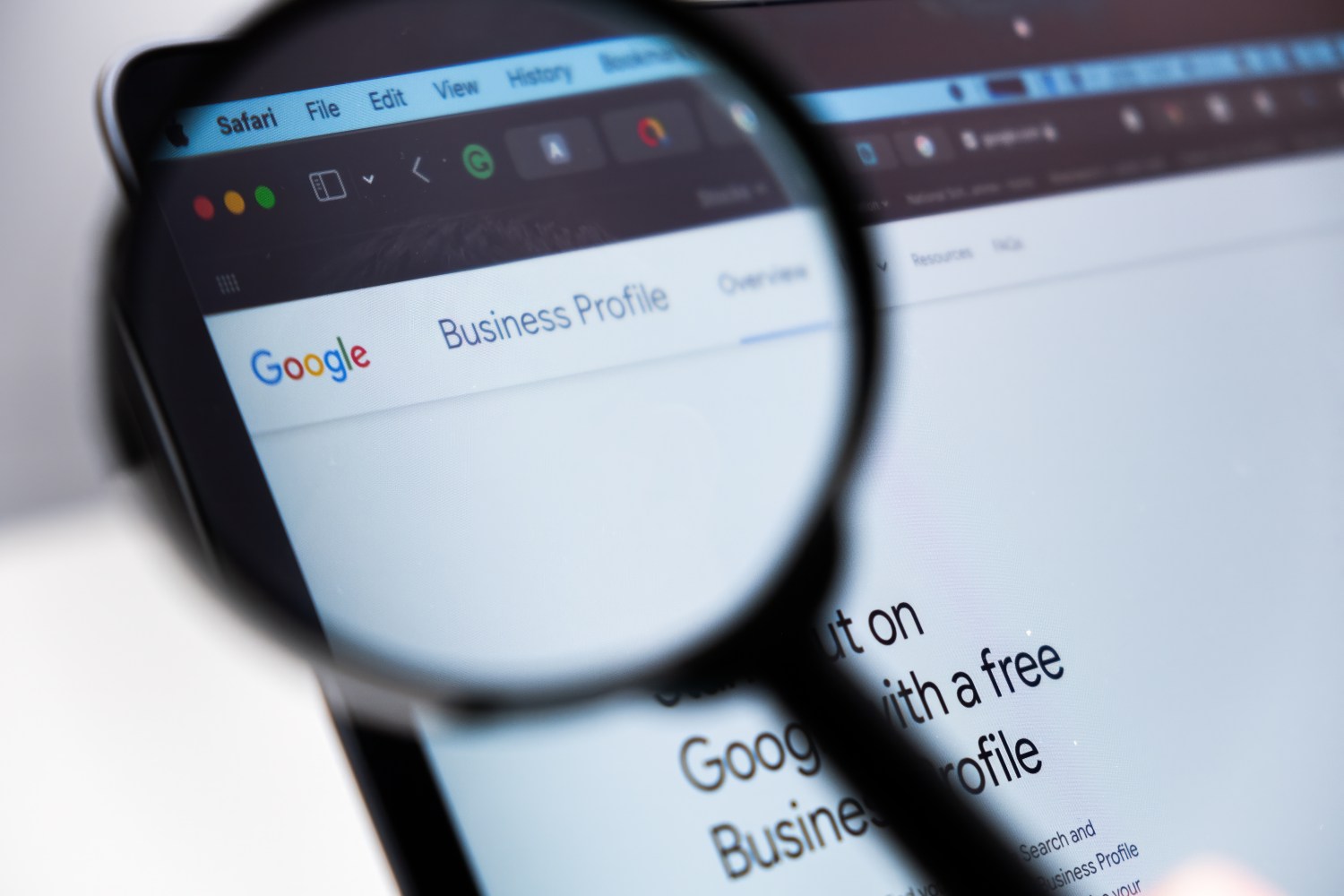 Google Business Profile stock image